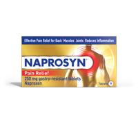 Naprosyn Pain Relief 250mg Gastro Resistant Naproxen 9 Tablets 9 Tablet