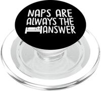 Naps Are Always The Answer Sleepy Mood PopSockets PopGrip for MagSafe