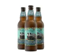 Napton Cidery Major Smooth Dry Cider | 6.0% ABV | Slightly Sparkling | 3 x 500 ml Glass Bottles | Vegan, Gluten-free, No Artificial Flavours