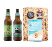 Napton Premium Wicker Hamper Gift | Peacemaker Cider 4.6% & Major Cider 6.0% ABV | Snowdonia Black Bomber Cheese | Stokes Chutney | Blanco Niño Tortilla Chips | Luxury Food & Drink Gift