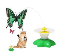 Naqqios Butterfly Bird Toy - 8x5.6x5.6cm Electric Motion Spinner Toys, Interactive Pet Trainer, Hunting Instinct Exercise Device, Smart Entertainment Unit For Boosting Movement Coordination
