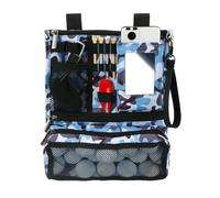 Naqqios Golf Accessory Bag - Mini Pouch Organizer, Zippered Valuables Holder, Foldable Storage Bag, Compact Carry Case, Lightweight Golf Accessory Pouch For Ball Marker Gloves Cellphone Tee Scorecard