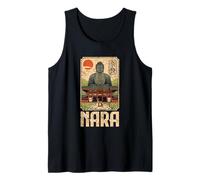 Nara Deer Japan Retro Todaiji Temple Japanese Kanji Souvenir Tank Top