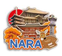 Nara Japan Wooden 3D Fridge Magnet City Travel Souvenir Cute Refrigerator Stickers Home Kitchen Decoration