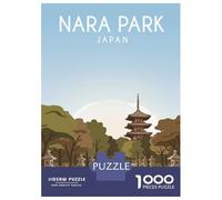 Nara Park Japan 1000 Piece Jigsaw Puzzle, European City Streetscape, Thick Cardboard Pieces, Screen-Free Fun for Puzzle Lovers, 52x38cm/1000pcs