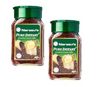 Narasu's Pure Instant Granulated Instant Coffee Perfect Blend of Aroma and Taste Rich and Robust Flavour 100G Pack of 2