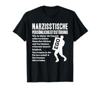 Narcissism Awareness German Text EGO Design T-Shirt