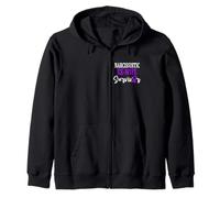 Narcissistic Ex-Wife Survivor Domestic Violence Awareness Zip Hoodie