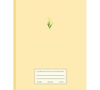 Narcissus Composition Notebook - Daffodil - Wide Ruled Lined Cream Paper Journal - Matte Cover - 7.5” x 9.25” - 110 Pages