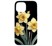 Narcissus Flower Scientific Name Vintage Illustration Flora Case for iPhone 15