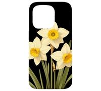 Narcissus Flower Scientific Name Vintage Illustration Flora Case for iPhone 15 Pro