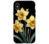 Narcissus Flower Scientific Name Vintage Illustration Flora Case for iPhone X/XS