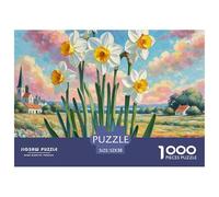 Narcissus Jigsaw Puzzles Puzzle for Adults Kids. 1000 Piece Whimsical Challenge Toy Educational Game Home Decoration for Adults& Kids Age 14 Years Up 52x38cm/1000pcs