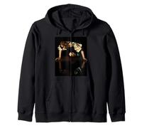 Narcissus painting inspired by Caravaggio Zip Hoodie