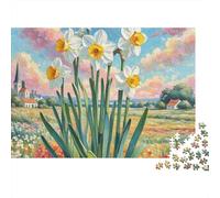 NarcissusJigsaw Puzzle Flower Child Educational Game Wall Decor Safe for Toddlers 1000 Pieces 70x50cm/1000pcs