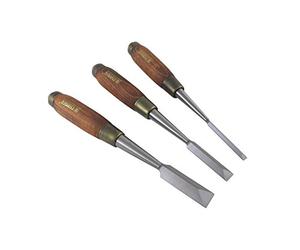 Narex 852100 3 Piece Set Japanese Style Dovetail Chisels 1/4", 1/2", 3/4"