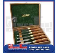 NAREX 853250 Wood Line Plus Premium Bevel Edge Polished 6 Piece Chisel Set 6-26