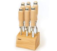 Narex Bevel Edge Chisel Set with Wooden Stand, Set of 6 pcs