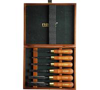 Narex Bevel Edge Chisels Premium Polished in Wooden Box - Set of 6 pcs