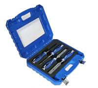 Narex Heavy Duty Impact Chisel Set with Plastic Case - 4-Piece Flat Chisel 6/12/20/26 mm
