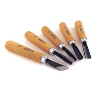 Narex Starter Wood Carving Chisel Set With Block of Wood, 5 pcs