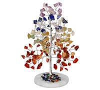 NARIBABU Seven Chakra Tree - Crystal Money Tree - Crystals and Gemstones Healing - Chakra Crystal Tree - Meditation Accessories - Home Decor - Spiritual Gifts for Women