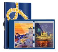 Nariolar Puzzle Storage Folder for 500 Pieces Puzzle，Large Jigsaw Puzzle Organizer with 10 HD Pockets, Holds up to 20 Puzzles, Dustproof & Protective Puzzle Accessory