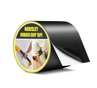 Narisley Rubber Grip Tape, 10CM x 5M Ultra Strong Waterproof Anti Slip tape with Textured Adhesive for DIY Tools & Gadgets, Customizable for Enhanced Comfort & Safety (Black)