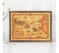 Narnia Map Poster Chronicles Of Narnia Prints, Vintage Style Fantasy Maps Art Picture Canvas Painting, Home Room Decor 50x70 Cm Frameless