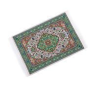 Naroote 1:12 Dollhouse Miniature Elegant Silk Thread Rug Exquisite Decoration for Living Room (#2)