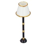 Naroote 1:12 Dollhouse Miniature Floor Lamp, Battery Operated LED Lamp Model Toy, Miniature Lighting with Lifelike Exquisite Metal Design, Ideal for Dolls House Decor & Furniture Decor