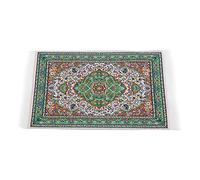 Naroote 1:12 Miniature Exquisite Dollhouse Carpet Elegant Rug for Living Room Decor Soft Silk Thread Material (#2)