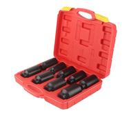 Naroote 1/2" Drive 9Pcs Axle Hub Nut Hex Socket Set Impact Quality for Heavy Duty Use 1/2 Inch Drive Tool for Professional/Commercial Material: 40 Chrome Steel