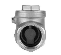 Naroote 1 Inch Stainless Steel Swing Check Valve, DN25 One Way Female Thread Check Valve, Good Sealing with, Ideal for Water, Steam & Oil Pipeline System