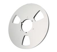 Naroote 10 Inch Open Reel Takeup Reel, Rust Easy Installation 10 Inch Open Tape Empty Classic Fine Crafted Professional 3 Holes for 1/4 Tape (Silver)