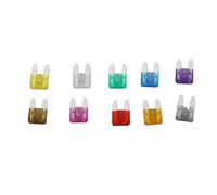 Naroote 100Pcs Durable Car Standard Blade Fuse Mini Set 2A 3A 5A 7.5A 10A 15A 20A 25A 30A 35A for Vehicle Electronics