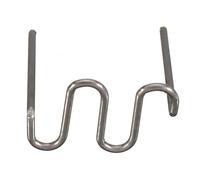 Naroote 100pcs Plastic Welding, Strong Shock Rust Proof Metal Staple, Bumper Crack Repair Tool with Quick Easy Operation, Ideal for Implant Nail Hole Repair, M Shape 0.6mm (S Shape 0.8mm)