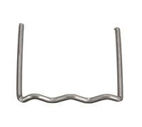 Naroote 100pcs Plastic Welding, Strong Shock Rust Proof Metal Staple, Bumper Crack Repair Tool with Quick Easy Operation, Ideal for Implant Nail Hole Repair, M Shape 0.6mm (Waves 0.8mm)