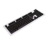Naroote 106 Keys Keycaps OEM Height with Two Color Injection Molding for Enhanced Typing Experience Suitable for 61/87/104 Key Mechanical Keyboards (black red letters)