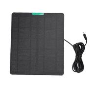 Naroote 10W ETFE Solar Panel, High Efficiency Portable Solar Charger for Security Cameras, Lightweight Panel Compatible with Ring (Black)