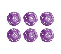 Naroote 12 Sided Dice Set with Easy to Read Numbers for Board Games and Mini Games - 40 Pcs Durable Plastic Polyhedral Dice (Purple)