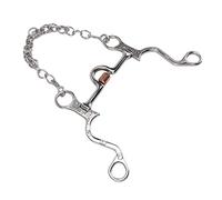 Naroote 120mm Horse Mouth Snaffle Bit for Equestrian Training Durable Stainless Steel Design for Comfortable Riding Experience