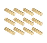 Naroote 12PCS Pickup Magnet Slug Rods, Metal Magnetic Columns, Guitar Pickup Replacement with Glossy Appearance, High Hardness, Ideal for Most Electric Guitar Pickups (Gold)