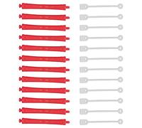 Naroote 12Pcs Plastic Perm Rods for Cold Wave Curling Hair, Durable Hair Curlers with Straps for Salon and Home Use, 9 X 1cm