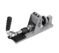 Naroote 15 Degree Single Sided Pocket Hole Jig Kit, Adjustable Thickness Drilling Locator, All Metal Aluminum Alloy Woodworking Joint Tool with 3/8 Inch Ti Coated Drill Bit