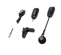 Naroote 2.4G Wireless Mic System for Saxophone Trumpet Flute 360° Omni Directional Pickup with Rechargeable Battery Type C Charging for Live Performance Recording Streaming