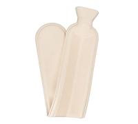 Naroote 2000ML Hot Water Bottle Strip Shaped Rubber Warm Bag with Fluffy Cover, Ideal for Travel, (Dark Blue)