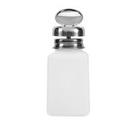 Naroote 200ml Nail Art Bottle, Stainless Steel Empty Pump Dispenser, Proof Liquid Container with Stainless Steel Lid, Ideal for Nail Polish and Makeup Remover