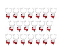Naroote 20pcs Chicken Waterer Nipples, Poultry Waterer Head Bird Watering Nipples with Stainless Steel Valve, Ideal for Chickens Ducks Geese Quails
