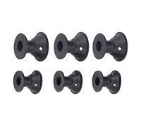 Naroote 20pcs Mushroom Shaped Hair Curler Silicone Styling Tool Long Lasting Hair Roller Set for Women and Hairstylist Portable Design for Home Travel Black